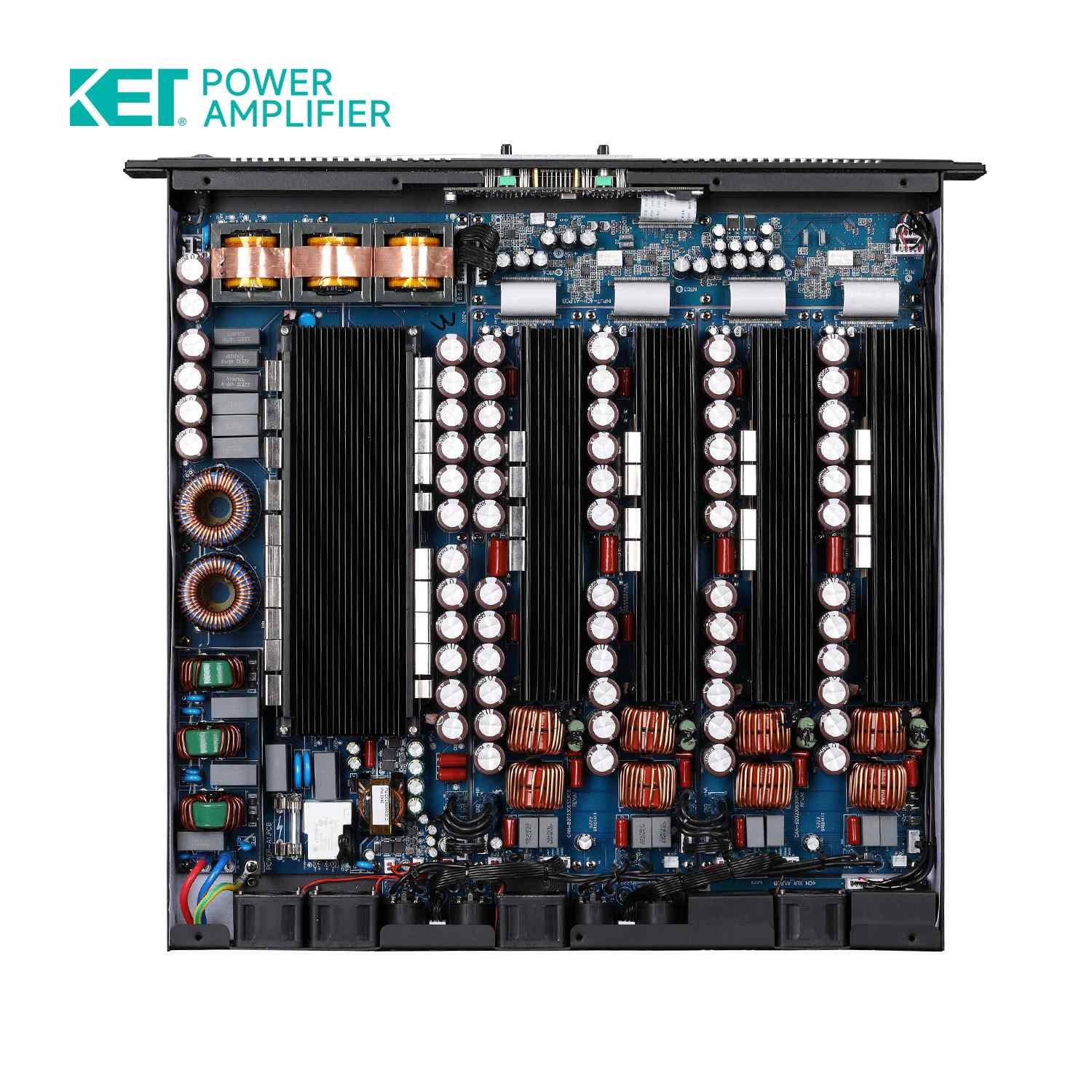 KET Audio Power Amplifier 5000W High Quality Power Amplifier Sound Equipment/Amplifiers/Speaker