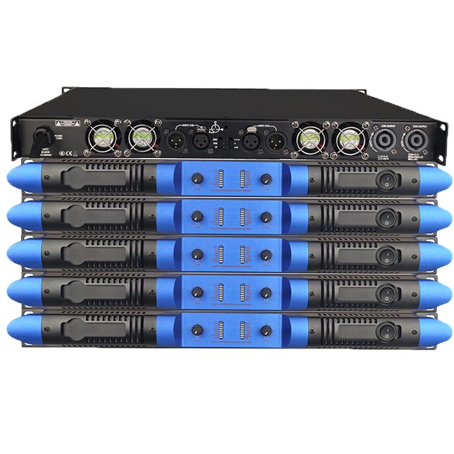 4 Ohm 5200 Watt Drive Dual 18'' Speaker Audio System Sound Subwoofer Amplifier Class D 1U Digital Amplifier 2600 Watt 8 Ohm