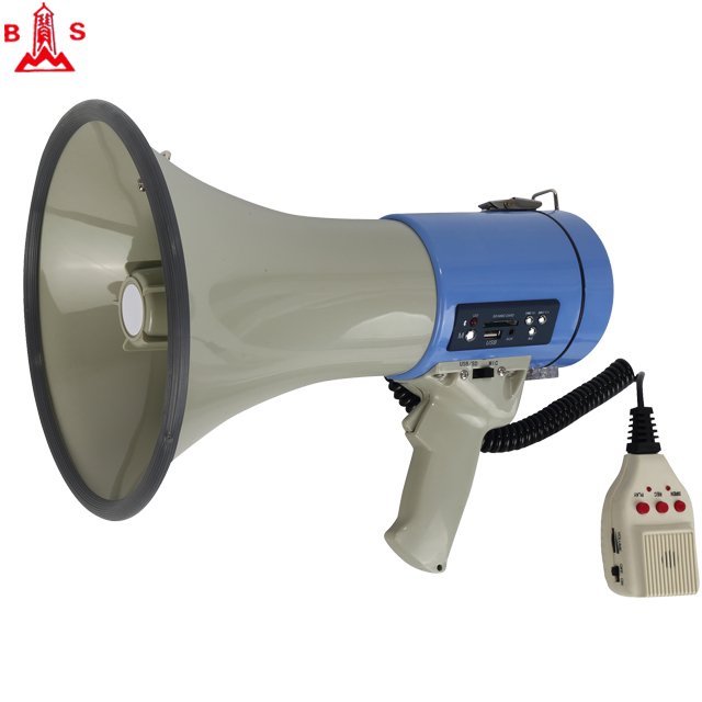 50W megafone with USB/SD socket high power megaphone speaker bullhorn loudspeaker manufacturer