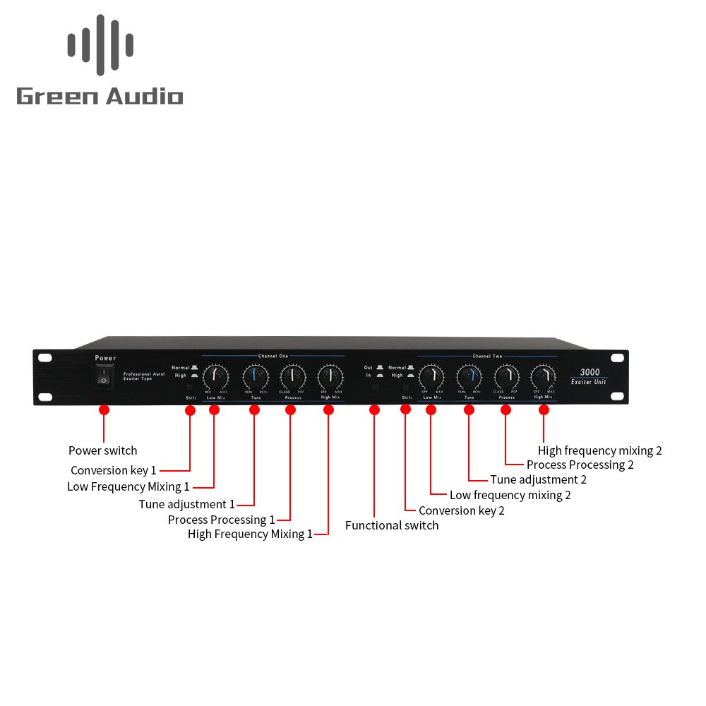 GAX-3000 Sound Audio Exciter Processor speaker management Professional audio processor stage audio equipment