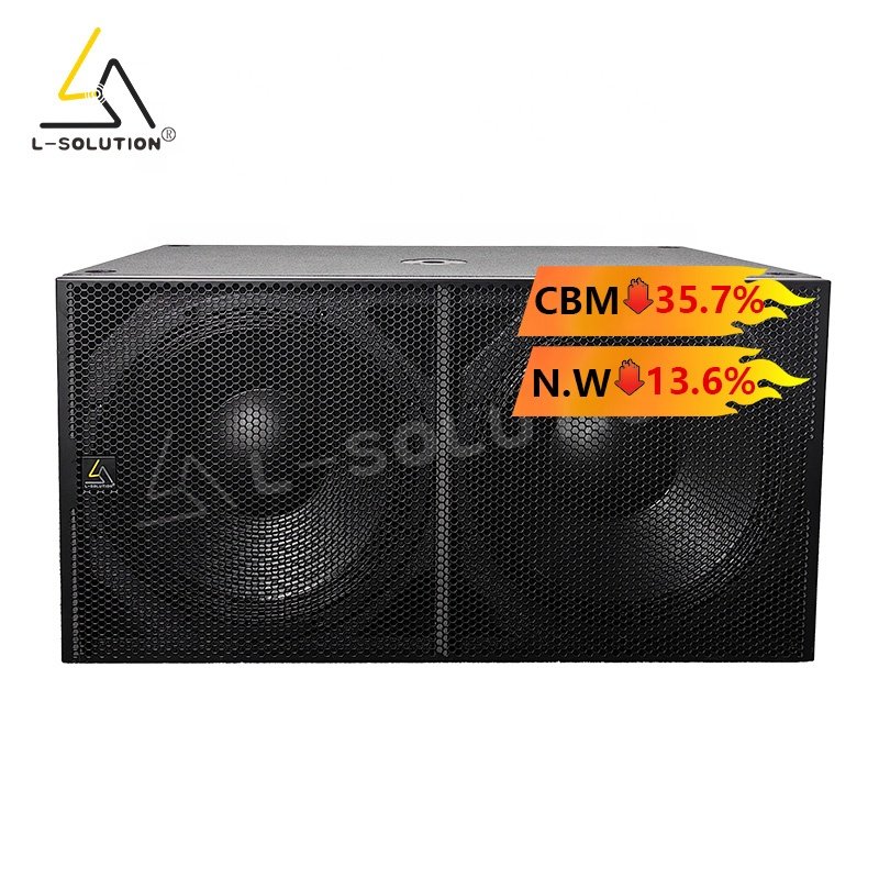 2800W H218 portable passive subwoofer de 18 pulgadas neodymium subwoofer 18 inch bass speaker double dual 18 inch subwoofer
