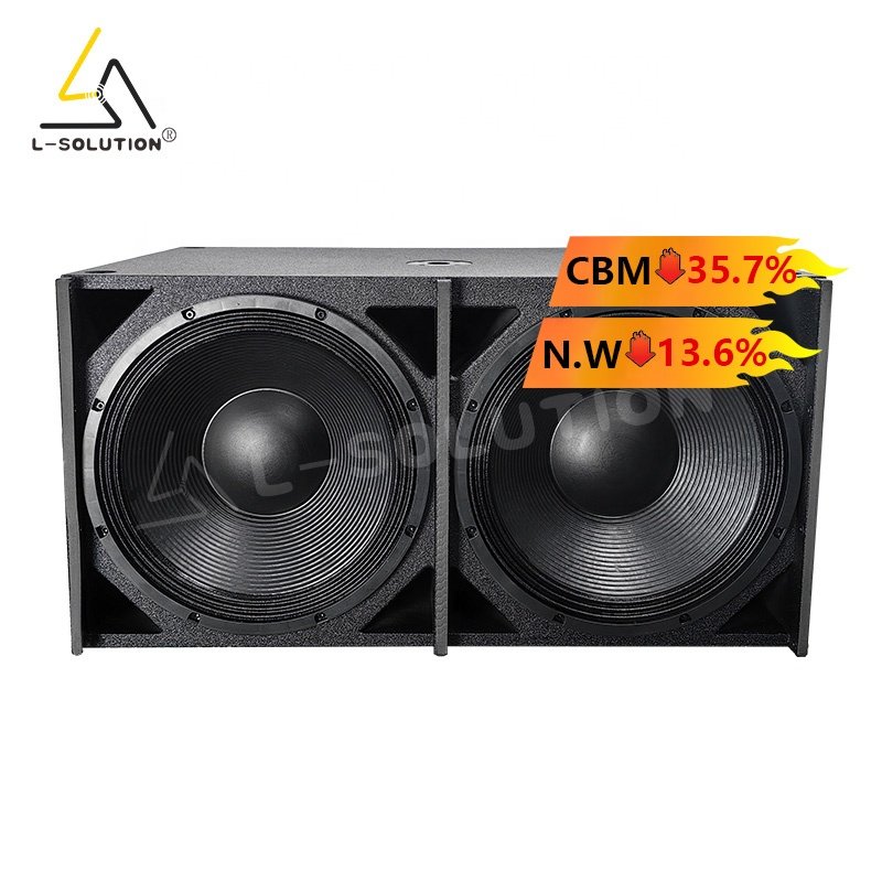 2800W H218 portable passive subwoofer de 18 pulgadas neodymium subwoofer 18 inch bass speaker double dual 18 inch subwoofer