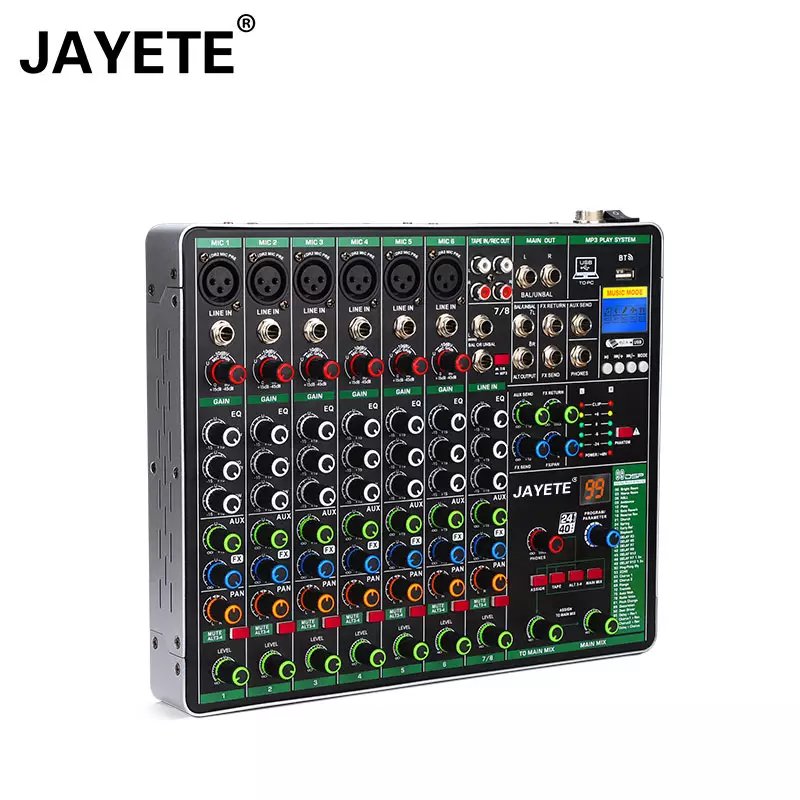 Wholesale Cheap Price Sound Mixer Updated 5 Channel Blue Tooth MP3 Function Audio Mixer Console With USB Mini dj Mixer Popular