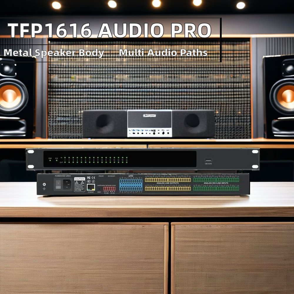 Professional Audio Processor TFP1616 Metal Line Array Sound Equipment Management for High Quality Audio System
