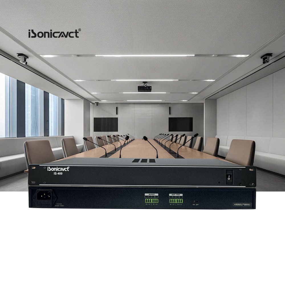 iSonicavct IS-400 DSP Audio Suppressor Digital Sound Equipment Feedback Processor Stage Auto Feedback Speaker Microphone