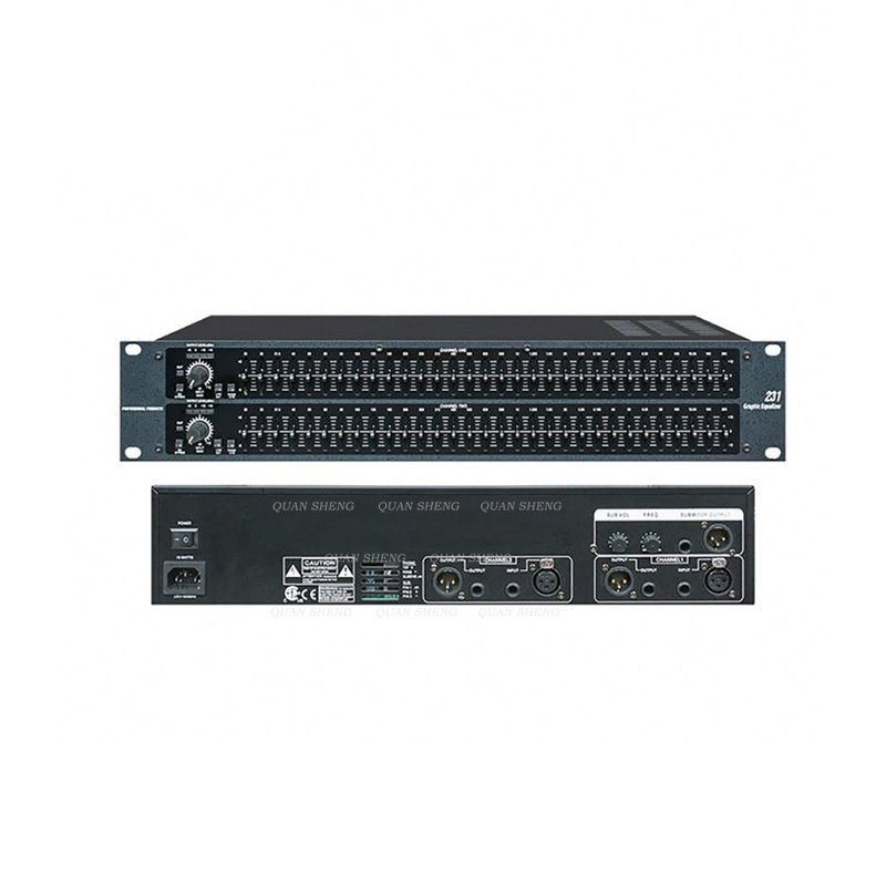 DBX 231 Dual Channel 31 Band Stereo 231 EQ Audio Signal Digital Effect Processor Professional Equalizer Stage for DBX