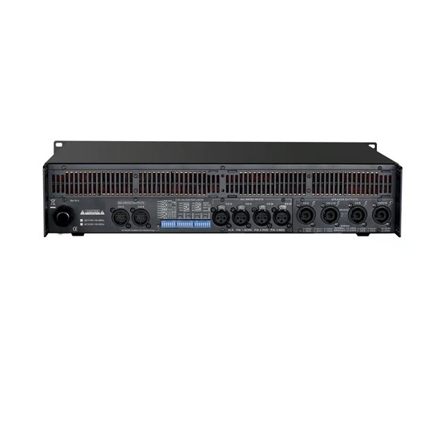 2x400W professional post-level power amplifier, Class AB circuit power amplifier