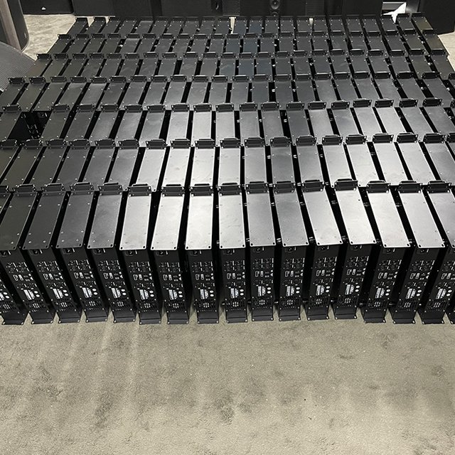 2x400W professional post-level power amplifier, Class AB circuit power amplifier