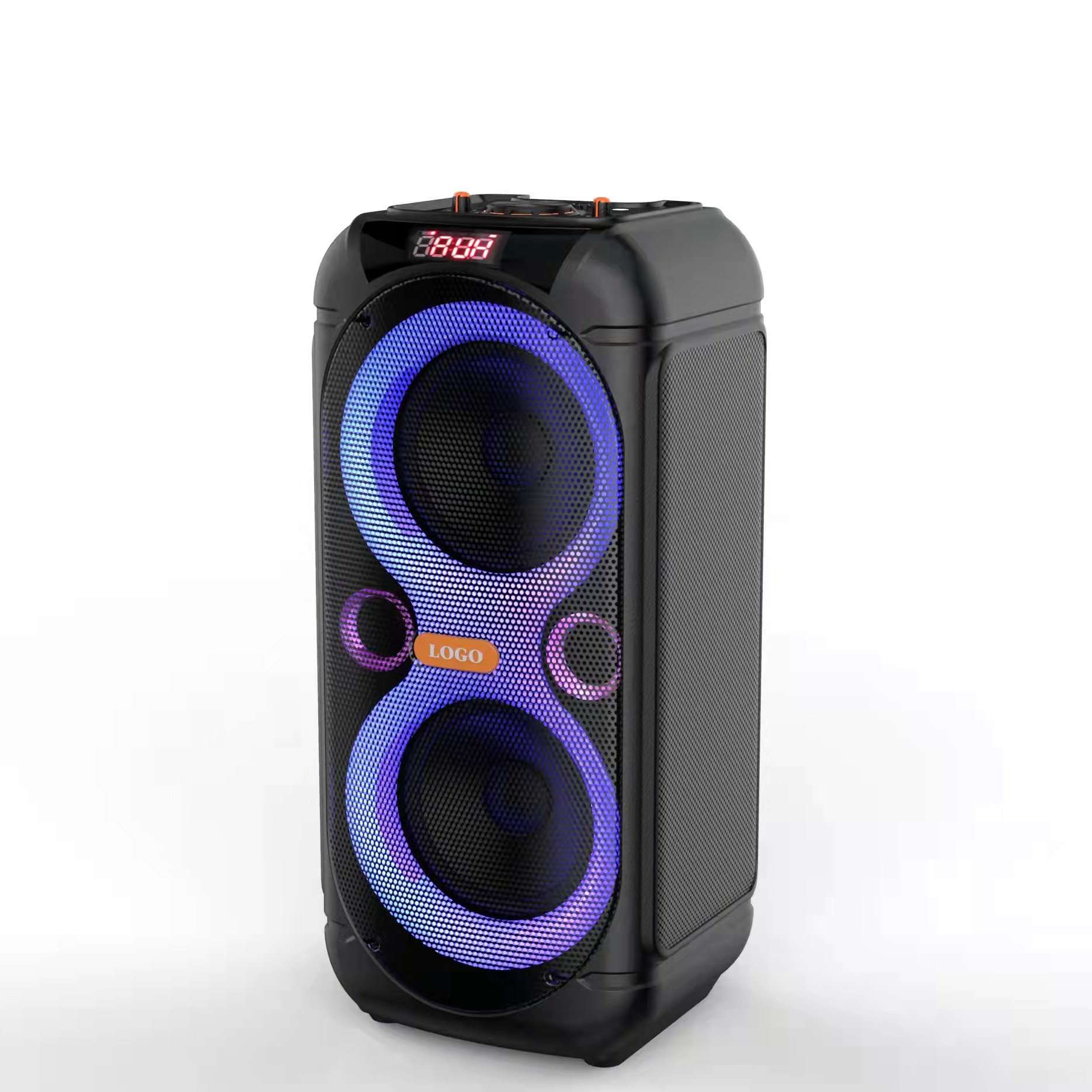 Sound equipment/amplifiers/speaker double 8 inch outdoor speaker with ring light