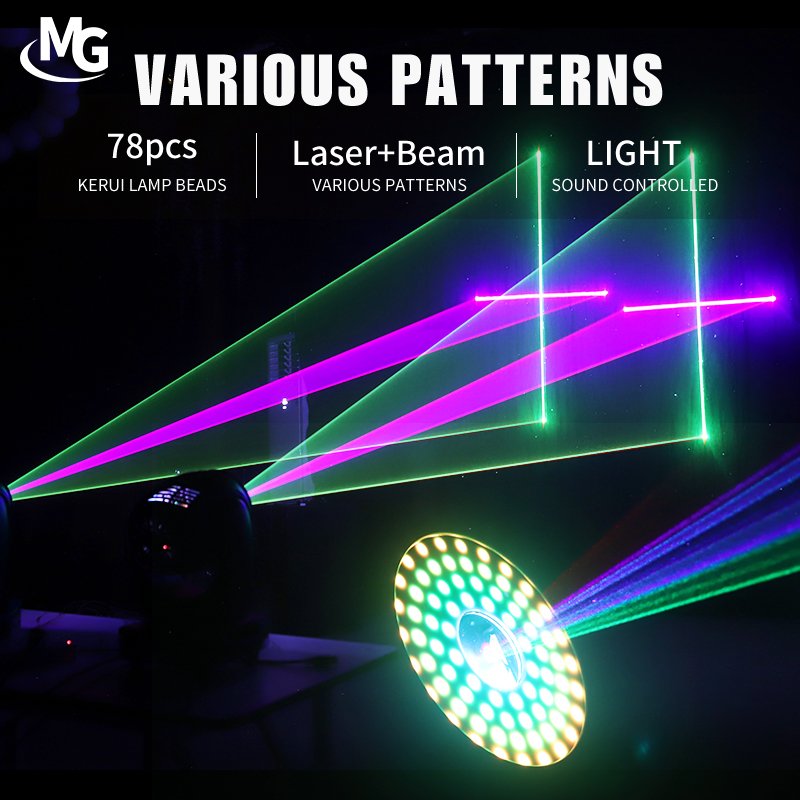 New 3W Moving Head Laser RGB Full Color Animation Laser Light for Dj Disco Club Bar Event Wedding Stage