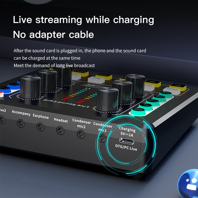 M8 English cross-border live sound card can be equipped with BM800 cantilever set of brackets for recording singing