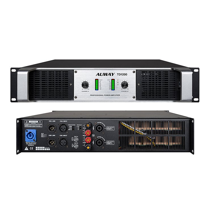 TD1200 Professional Dsp Power Amplifiers 2Channels Subwoofer Karaoke Sound Standard Power Amplifier