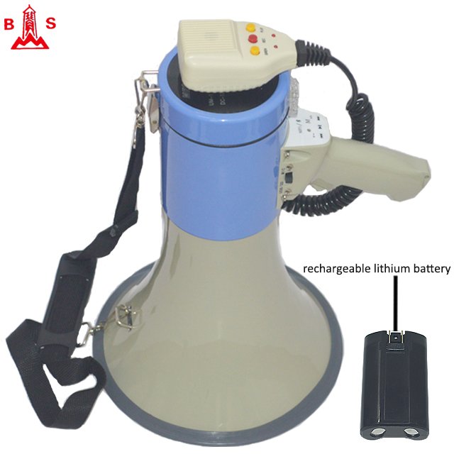 50W speaker with USB/SD card socket 3.5 mm AUX input hole for public address safety alarm use high power big speaker megaphone