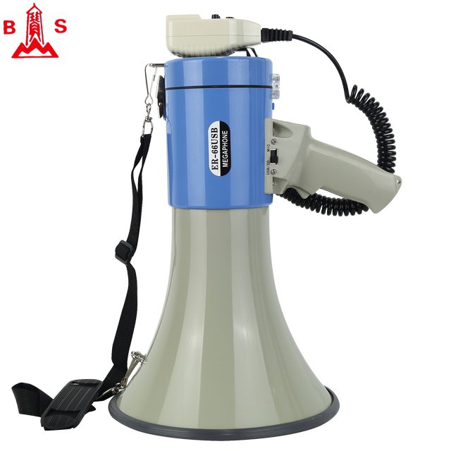 50W speaker with USB/SD card socket 3.5 mm AUX input hole for public address safety alarm use high power big speaker megaphone