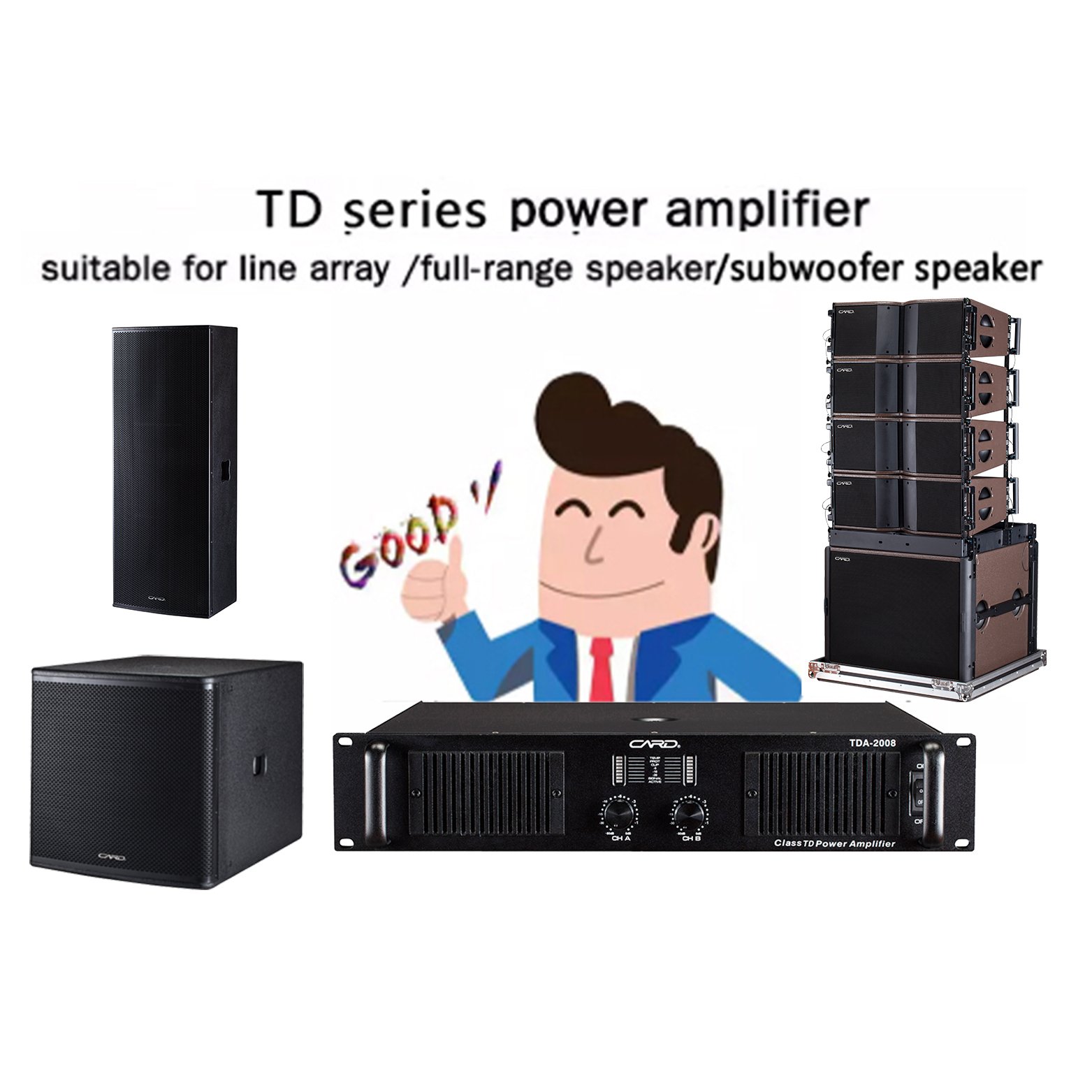High Output 7000w Multi-Channel Power Drive Amplifier Active Power Amplifier Module For Concerts With 1 Year Warranty