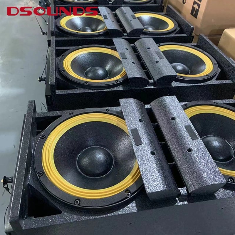 Water proof array line speaker Full Range Frequency Loudspeaker with double 10 inch LF driver for active digital sound Equipment