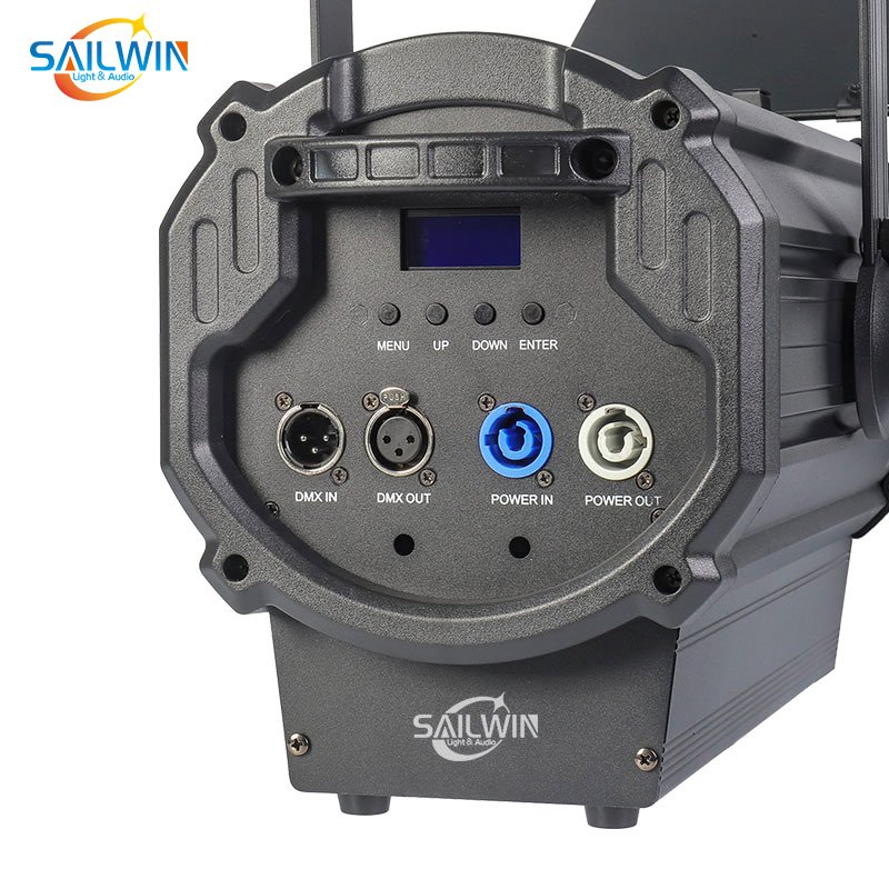 LED 300W Adjusted Fresnel Spotlight Theater Studio Light DMX Stage Lighting RGBW Fresnel Spotlight with Auto Zoom