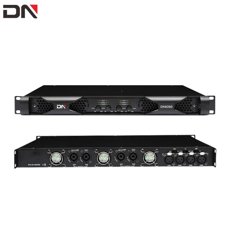 Custom 1u Stable 8 Ohm 2x1500w 4 Ohm 2x2000 watt 4 Channel Sound Equipment Speaker Audio Class D Power Amplifier Professional