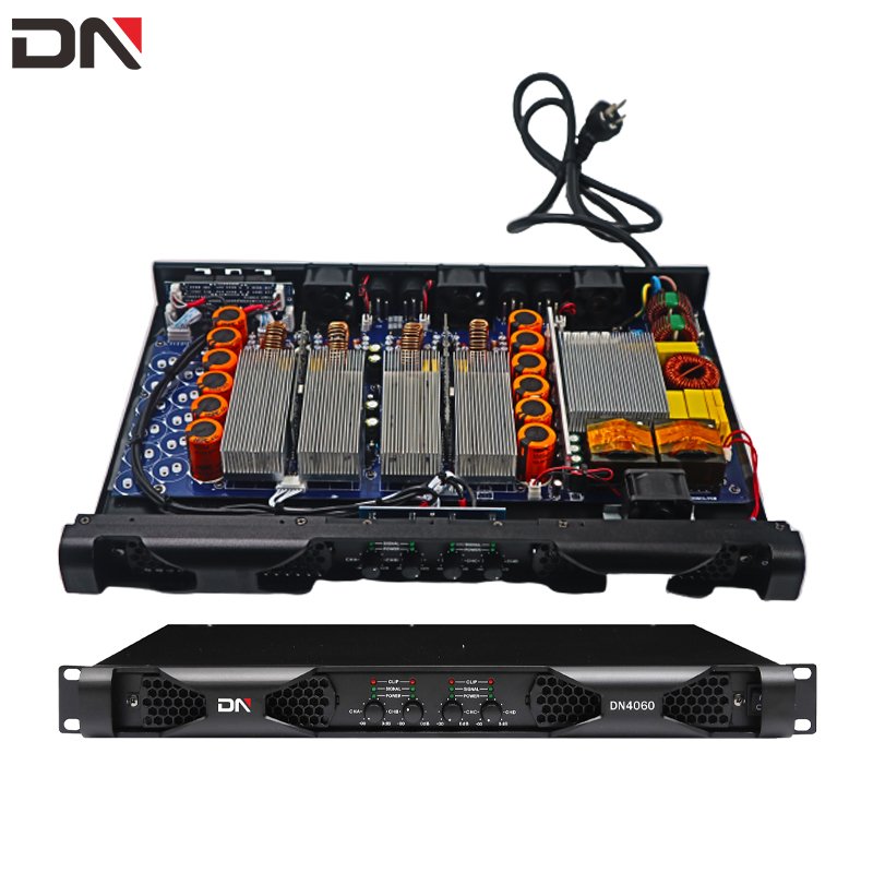 Custom 1u Stable 8 Ohm 2x1500w 4 Ohm 2x2000 watt 4 Channel Sound Equipment Speaker Audio Class D Power Amplifier Professional