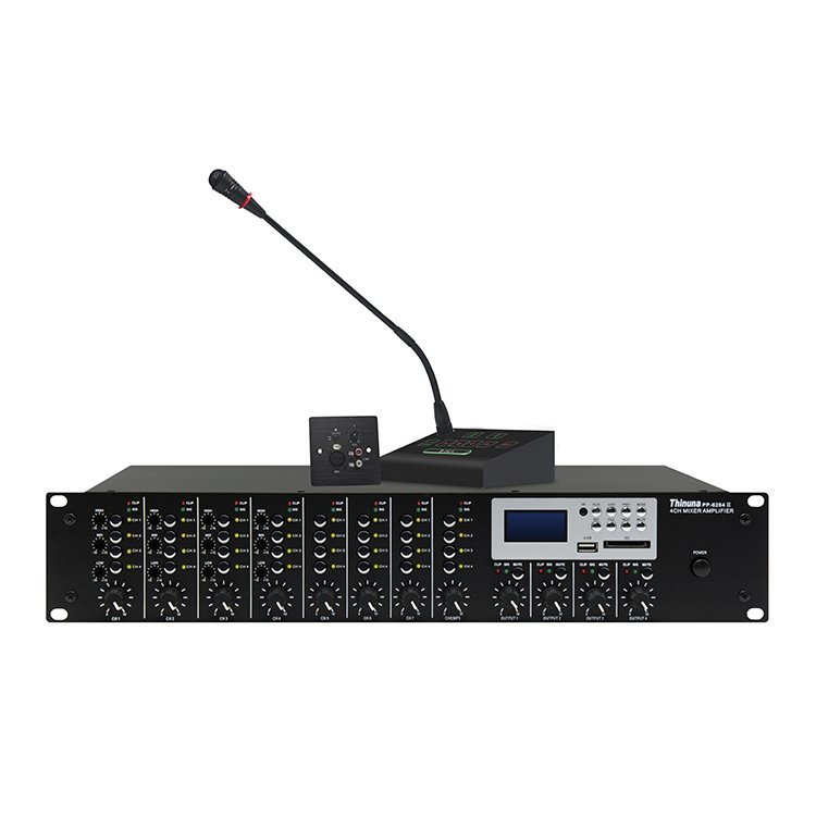 Thinuna PP-6284 II OEM Multifunction Amp 4*600w Constant Voltage Audio Pa System Power Amplifier with USB / SD / Bluetooth /FM