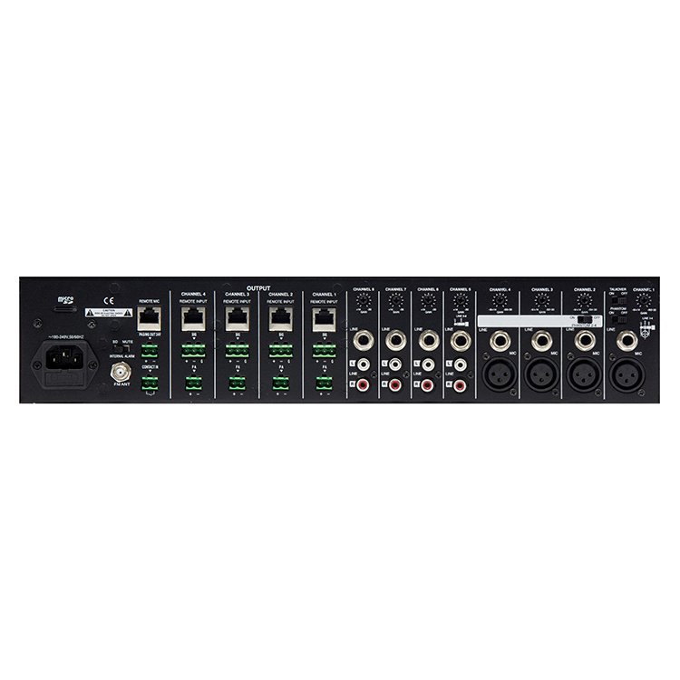 Thinuna PP-6284 II OEM Multifunction Amp 4*600w Constant Voltage Audio Pa System Power Amplifier with USB / SD / Bluetooth /FM