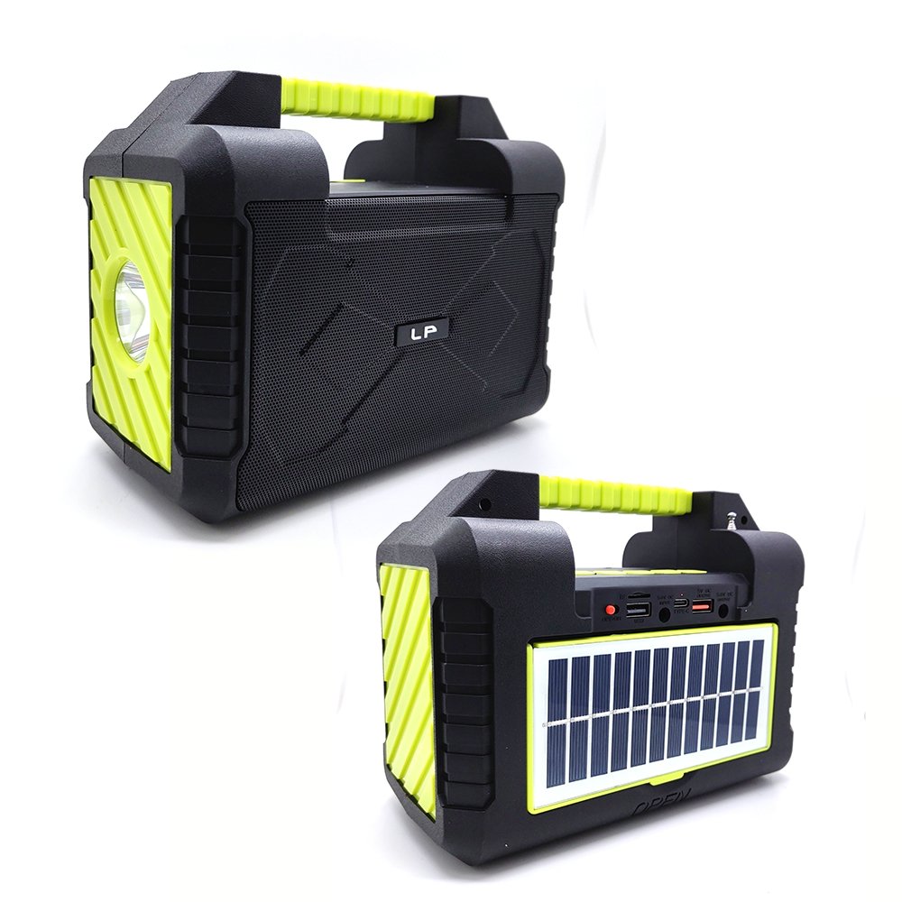 LP-V77 Outdoor Wireless Blue-tooth Portable Solar Charging Solar Speaker&Charger Solar Power Speaker 30 hours long battery life