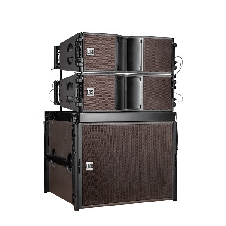 RIY-208-II Audio Sound Equipment With Neodymium Magnet Double 8 Inch Line Array Speaker Outdoor With Delay effect