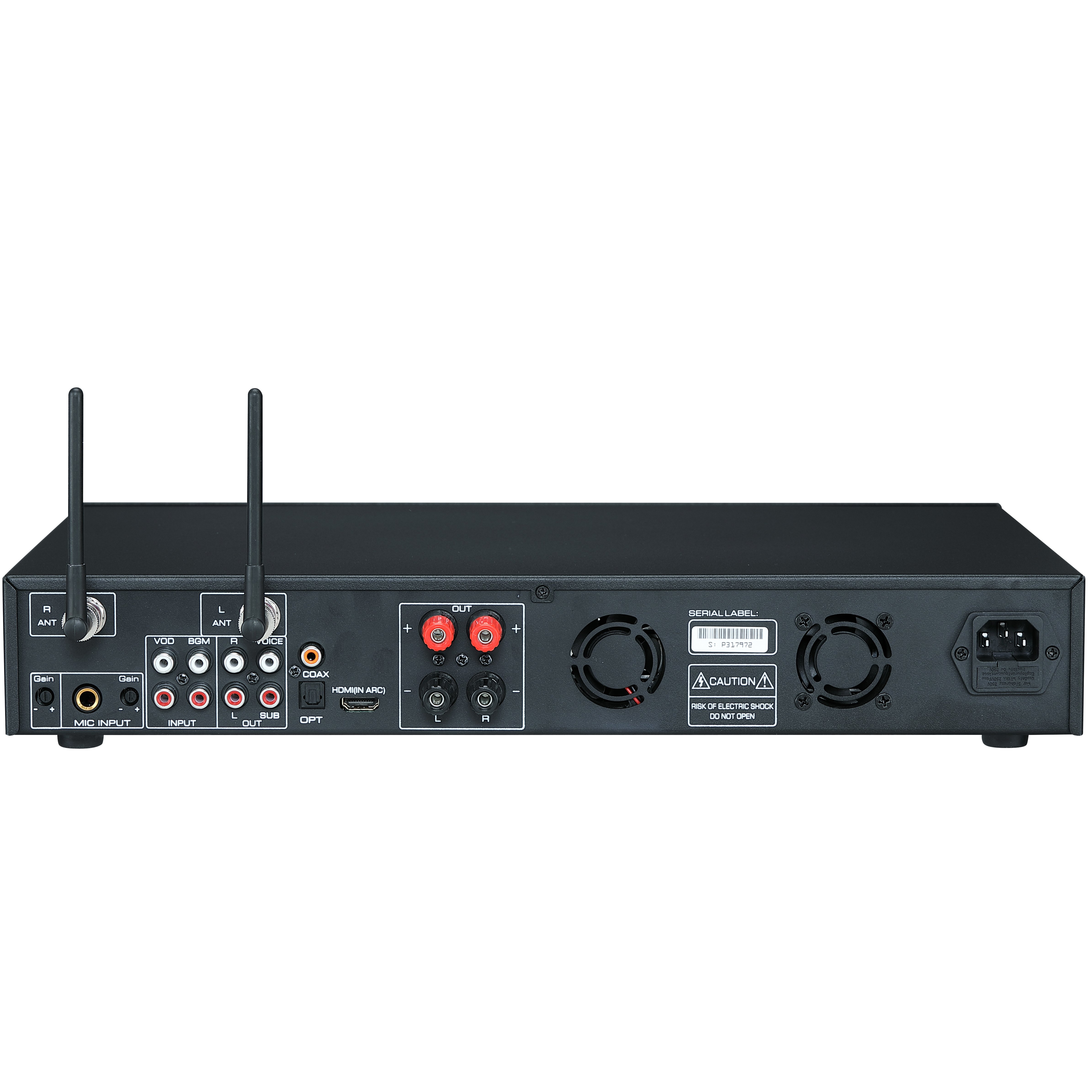Professionalaudio Sound Equipment Digital Integrated Amplifier with Built-In Microphone for Karaoke