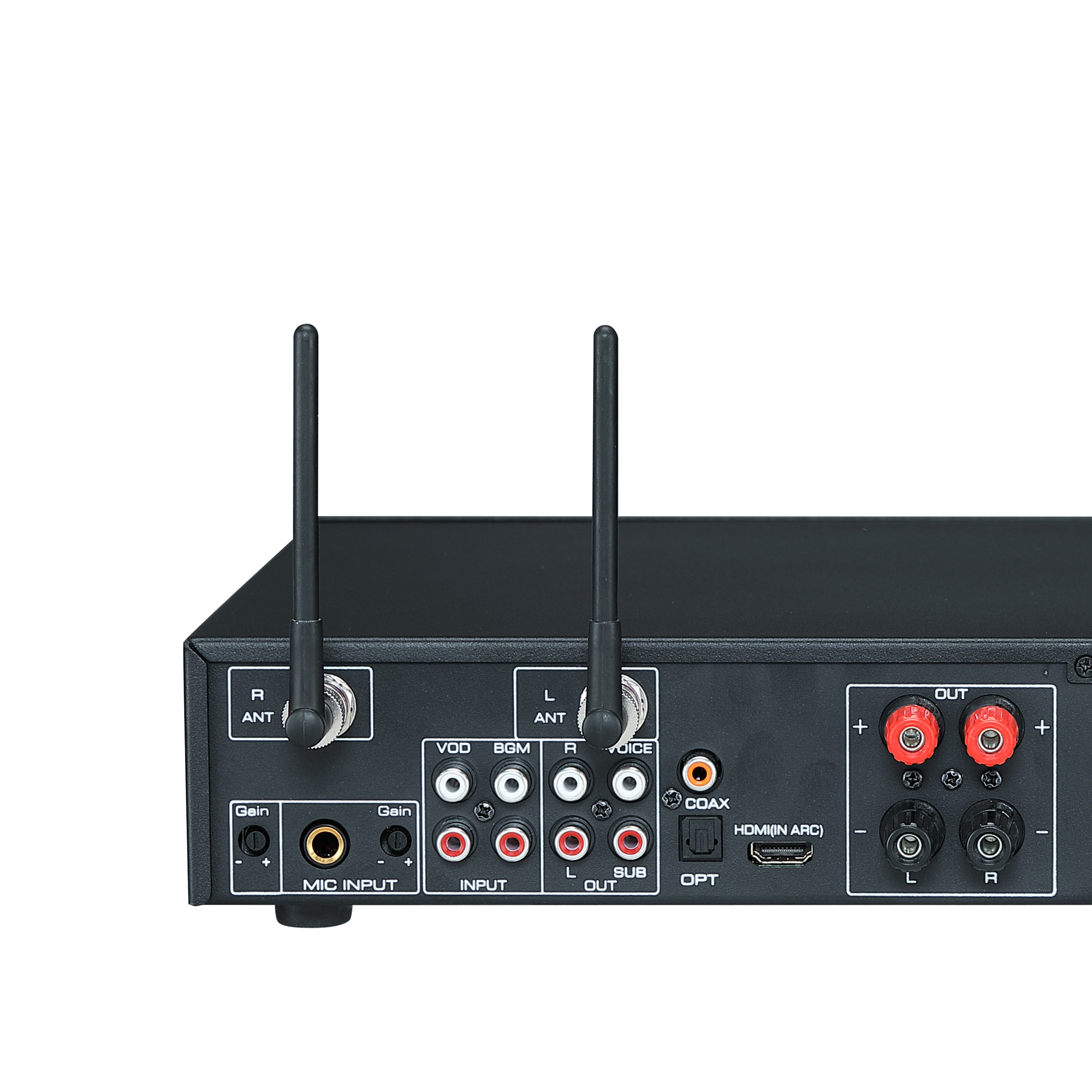 Professionalaudio Sound Equipment Digital Integrated Amplifier with Built-In Microphone for Karaoke