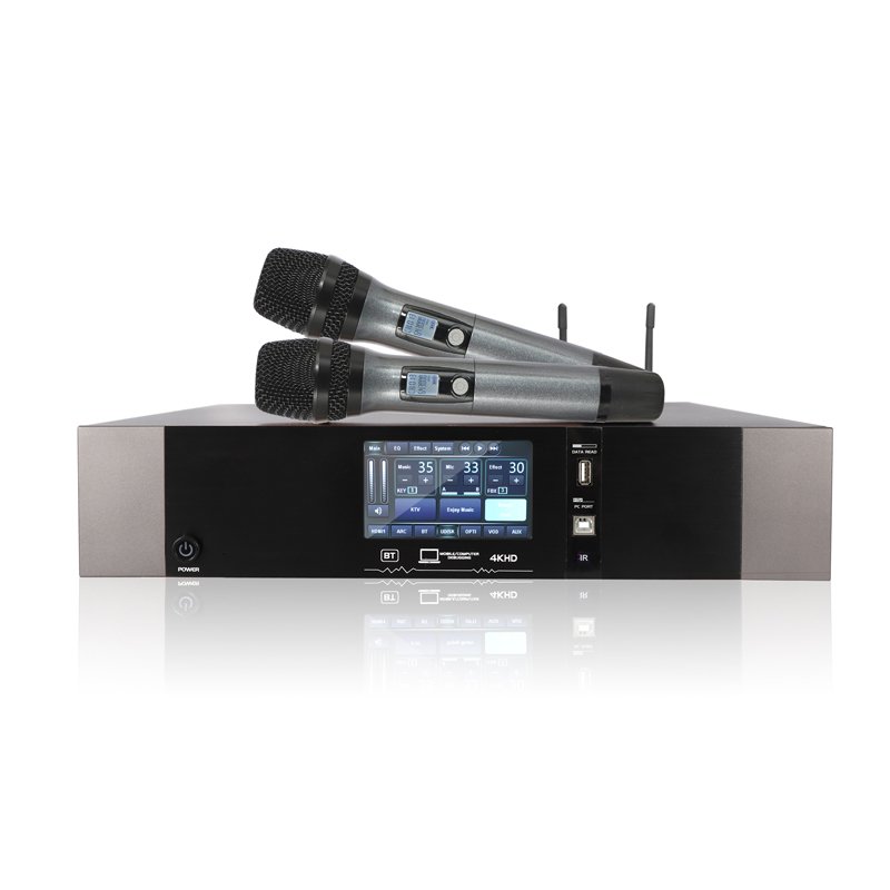 DK6500 Professional Front Stage Karaoke Audio Processor 3 In 1 DSP Karaoke Microphone Amplifier