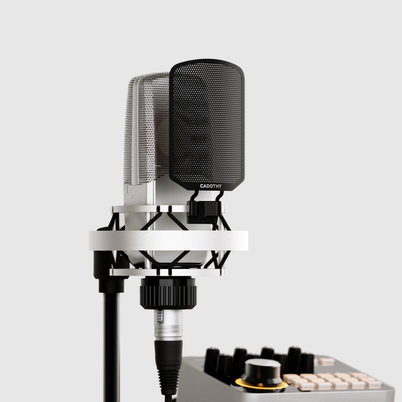 CADOTHY Podcast Equipment Recording Studio Microphone for Live Streaming Soundcard Speaker Audio Mixer Sound Cards