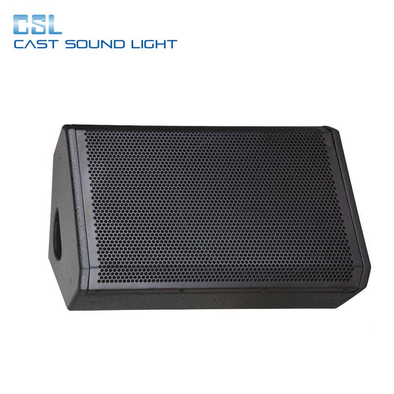 PRO Audio 12-Inch Full Range Feedback Stage Monitor Speaker Passive 2-Way Wooden Design Concerts