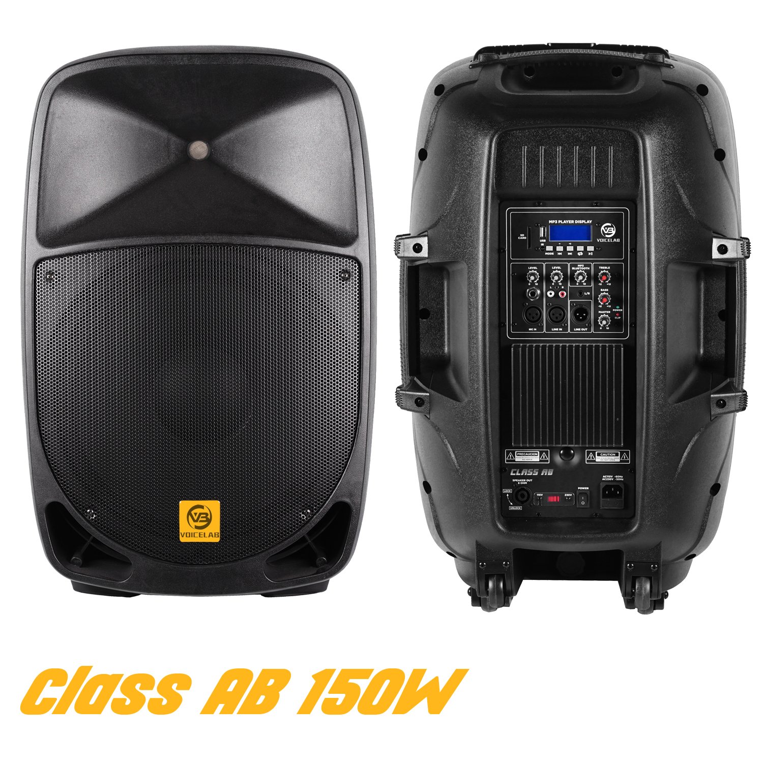 ELH15-BM150A 15 inch powered sound equipment speaker box DJ Speaker Professional audio