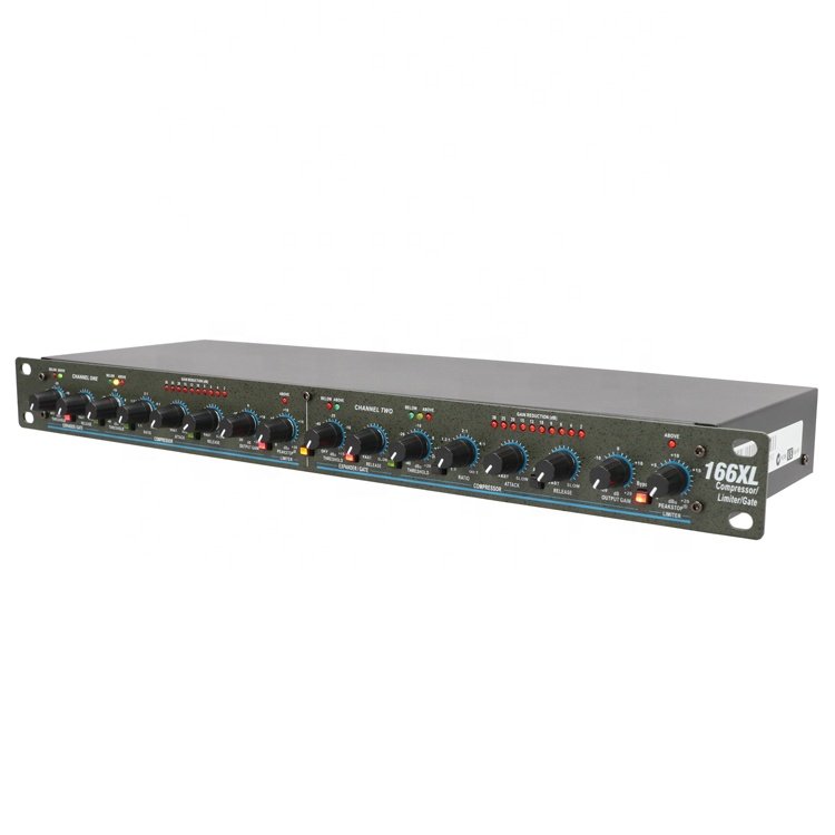 Model 166/266 Sound System Equipment Dual Channel Audio Sound Compressor