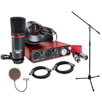Focusrites Scarletts 2i2 Studio 2nd Gen USB Audio Interface and Recording Bundle with Pro Tools
