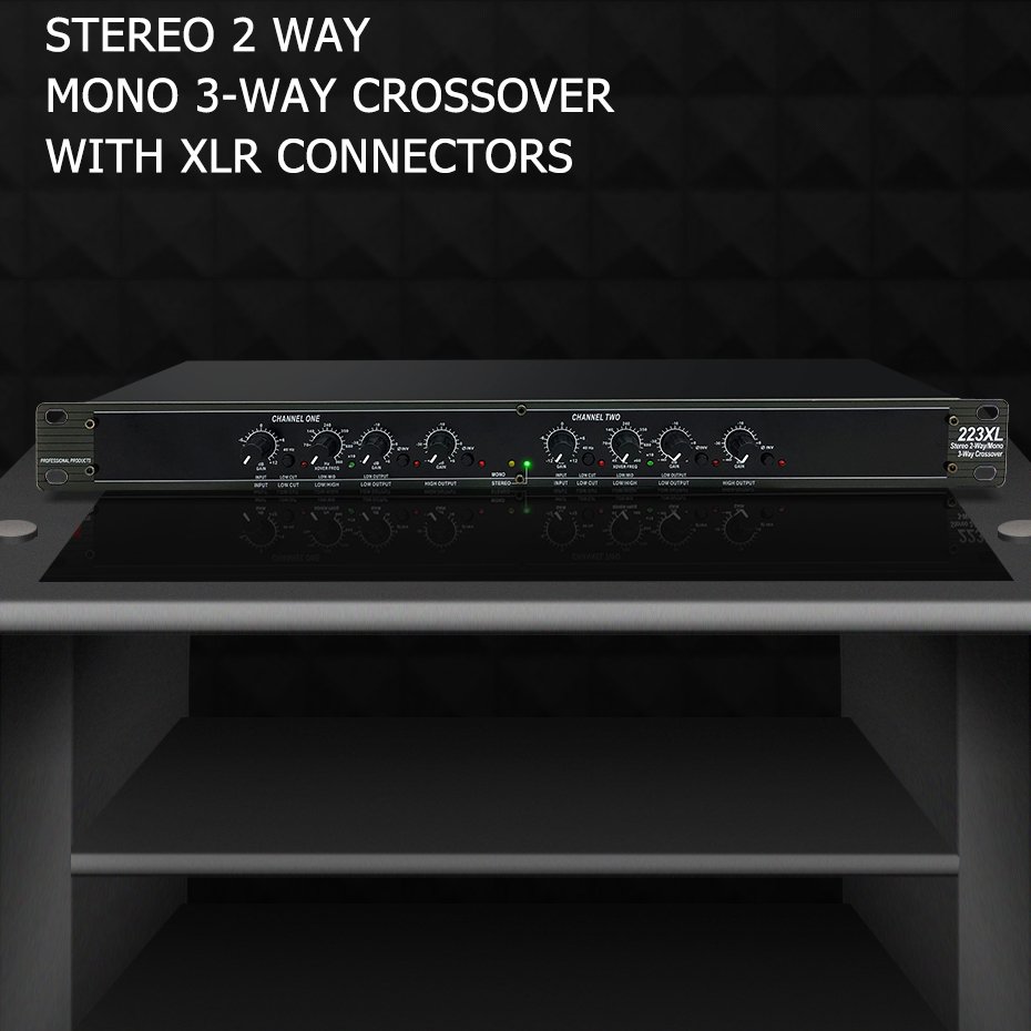 223XL professional audio equipment stereo 2-way crossover for bar stage tuning