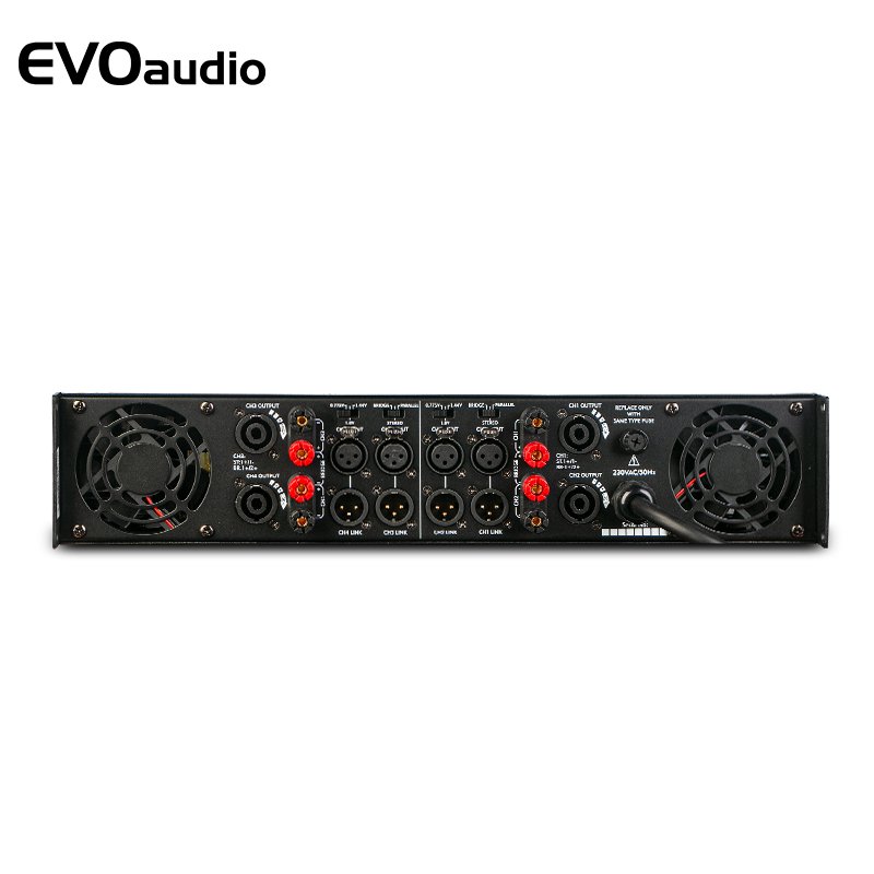 EVOaudio Professional 2U 4 Channels Audio Power Amplifiers For KTV Subwoofers Sound Equipment