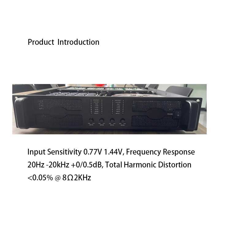 PH41600Four-Channel 4*1600W Pure Rear Stage Amplifier High Performance Receivers & Amplifiers Product