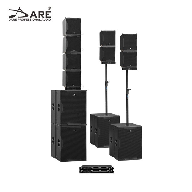 DARE Audio Single Ten pro sound system sets Subwoofer Outdoor Speakers waterproof coaxial Single 10'' line array