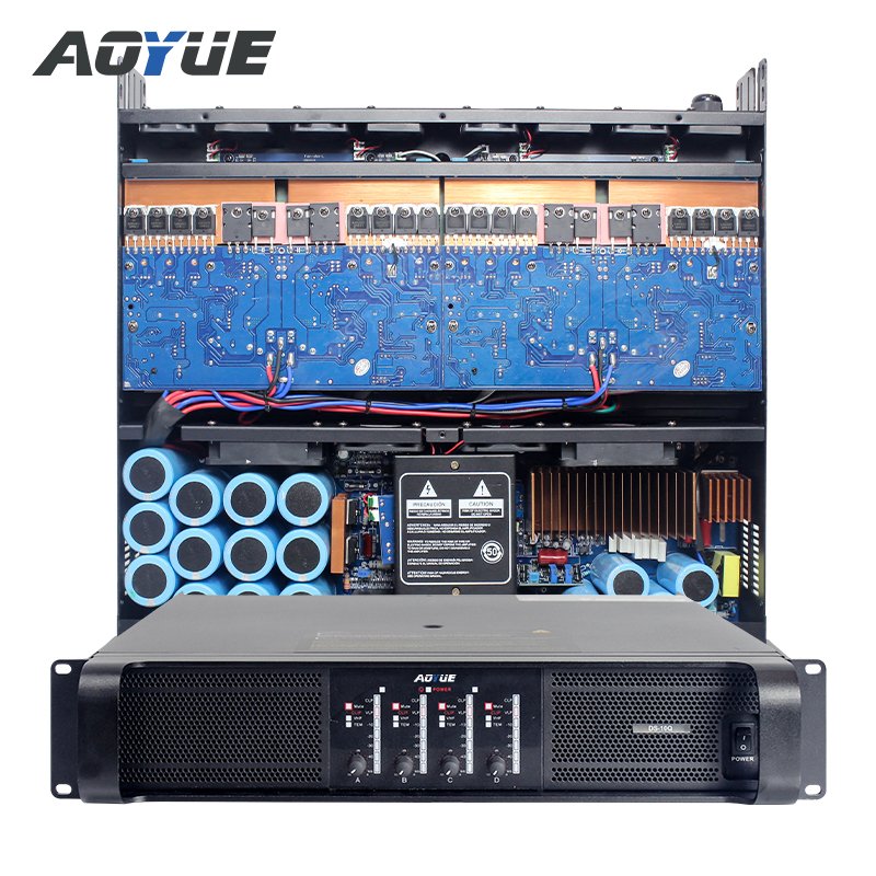 Aoyue DS-10Q sound system 4 channel audio stage speaker amplifier big power 1500 watts professional