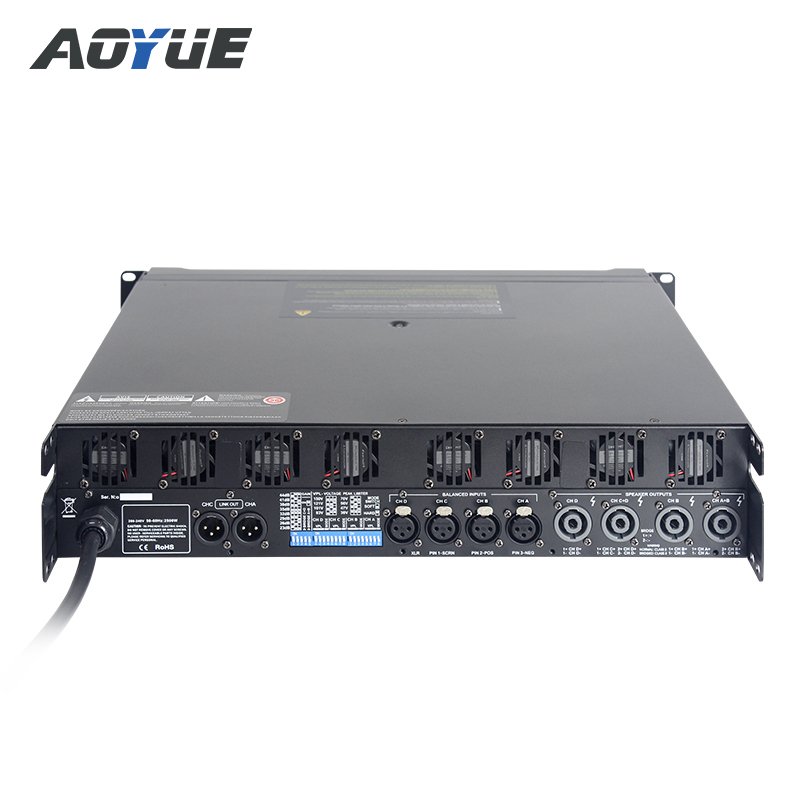 Aoyue DS-10Q sound system 4 channel audio stage speaker amplifier big power 1500 watts professional