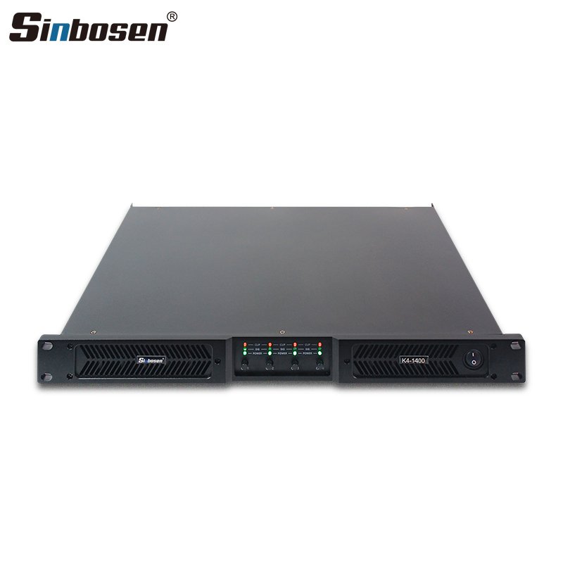 Stage Sound Standard 4 Channel 1U Class D Digital Audio K4-1400 Stereo Pa High Power Mf Linear Array Public Address Amplifier