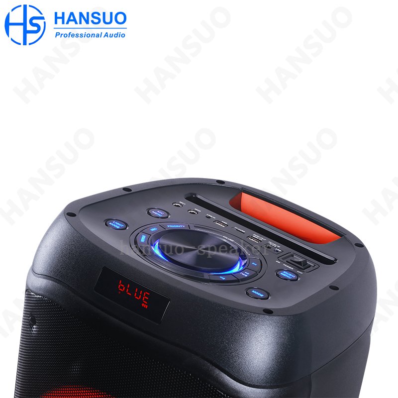 OEM speaker dual 8 inch powered kalonka karaoke big audio light