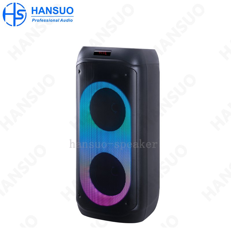 OEM speaker dual 8 inch powered kalonka karaoke big audio light