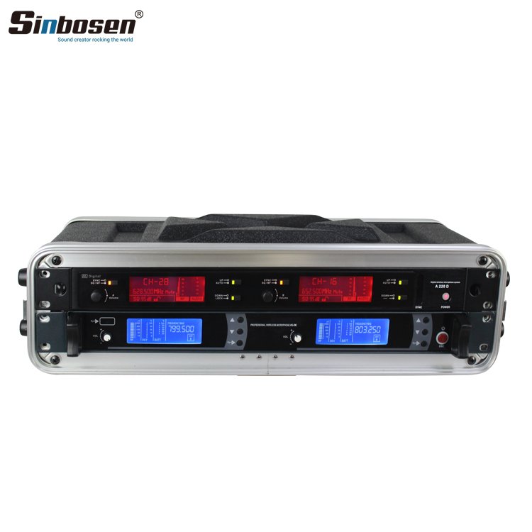 2u Flight Case for Wireless Microphone Sound Audio System