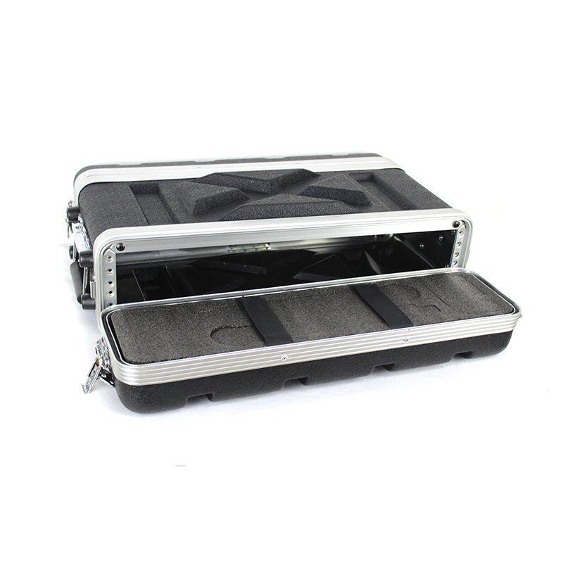 2u Flight Case for Wireless Microphone Sound Audio System