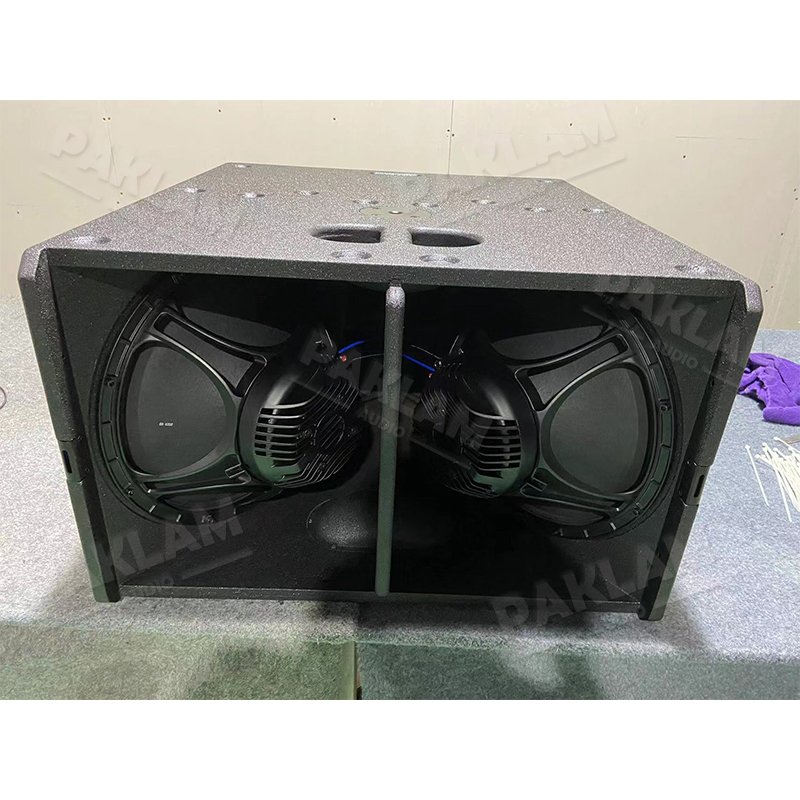 PAKLAM AUDIO dual 15 inch box Good Quality stage pro system speaker neodymium subwoofer powered professional audio video