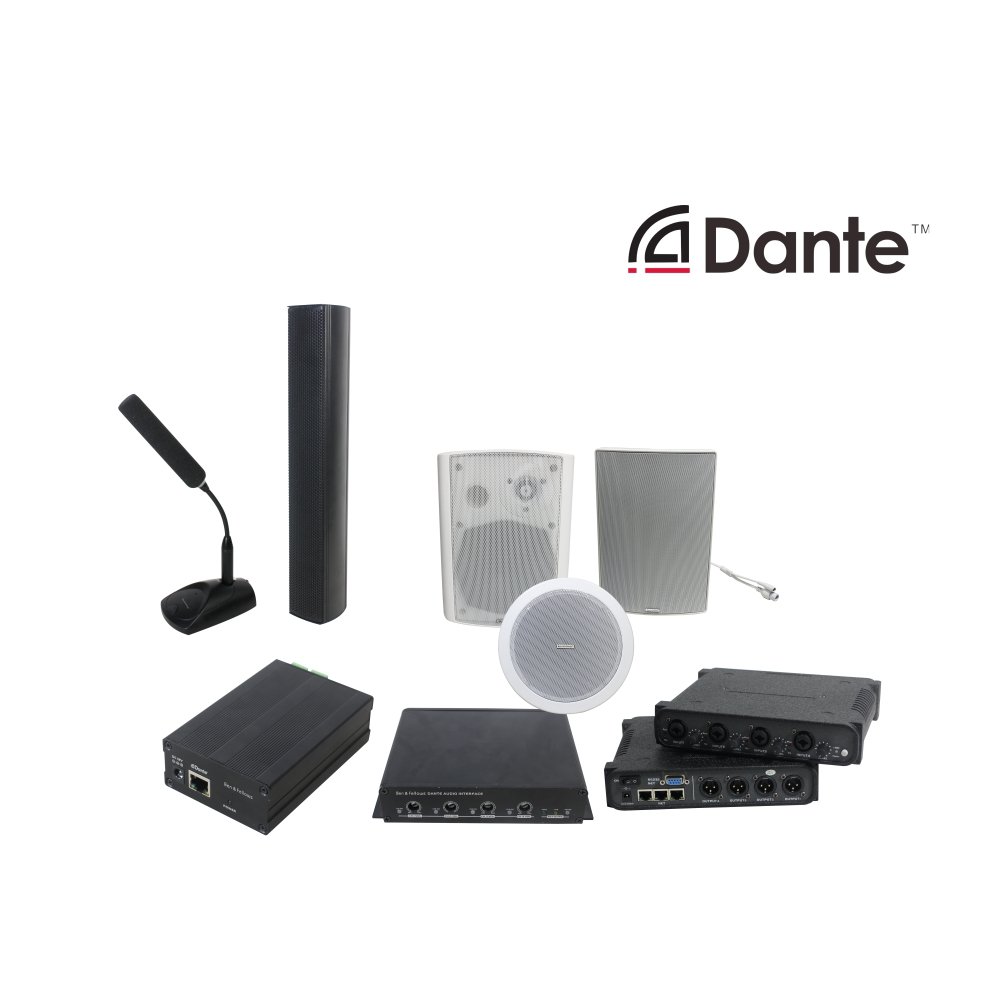 Professional Audio Network 4 Channels 1000W 8 Ohm Power Sound Amplifier with DSP Software Control System and Dante Optional