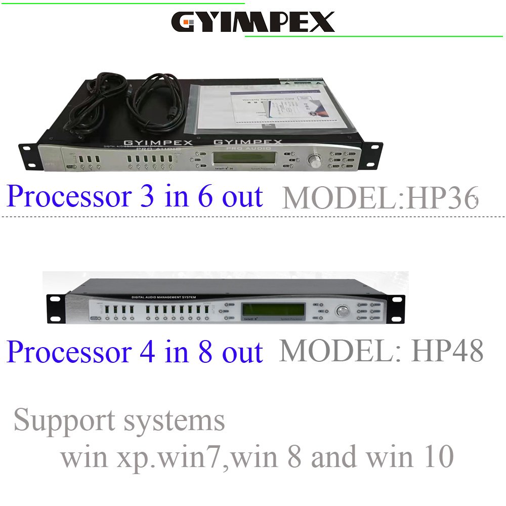 3 IN 6 OUT professional analog processor, digital signal processor