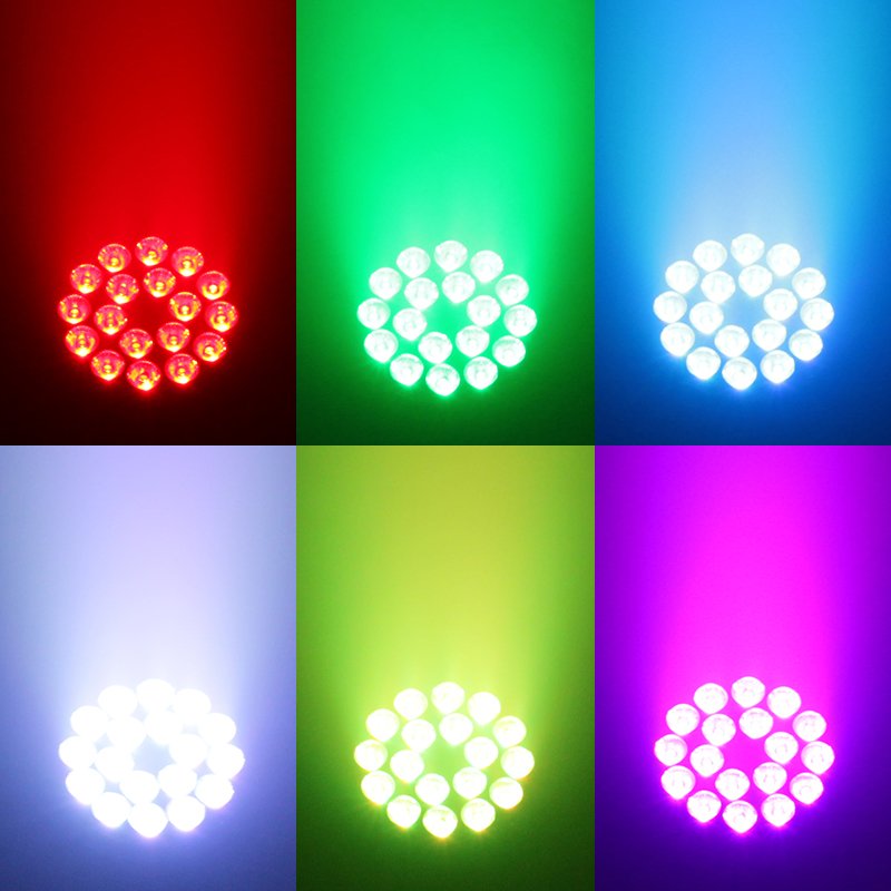 18Pcs Rgbw 4In1 Led Par Light 18*10W Par Can Stage Light Dj Party Disco Bar Effect Lighting With Remote Control